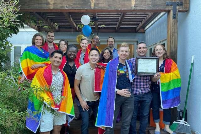 Some of UCLA Health's more than 50 LGBTQ+ Champion health care providers.