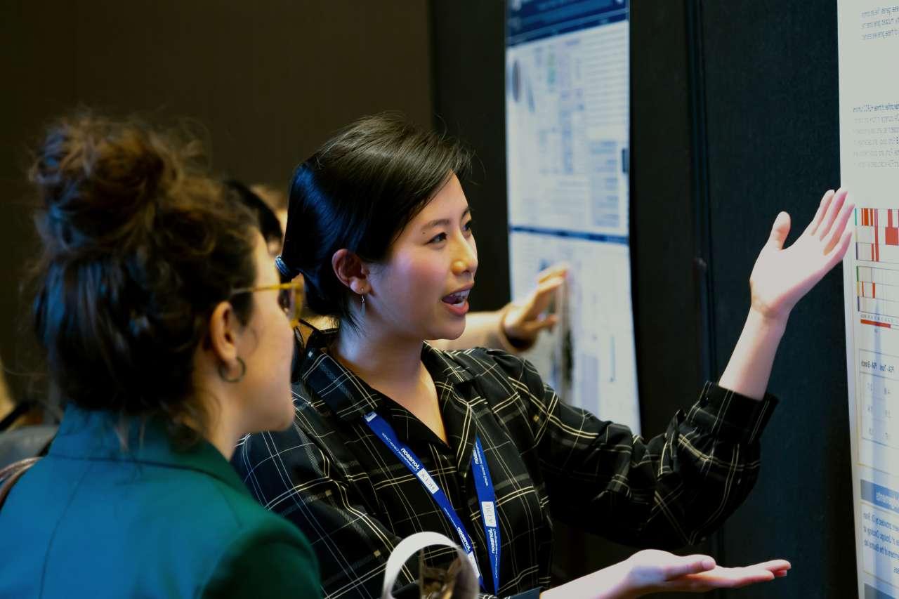 Young cancer researcher at UCLA Jonsson Cancer Center Retreat